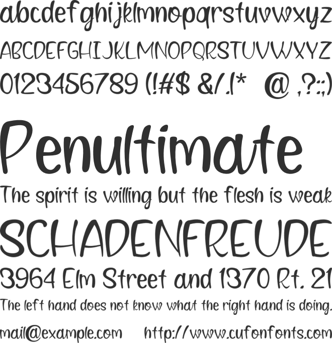 Wilson Richard - Personal Use font preview