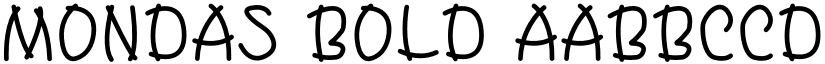 Mondas Bold font