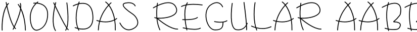 Mondas Regular font