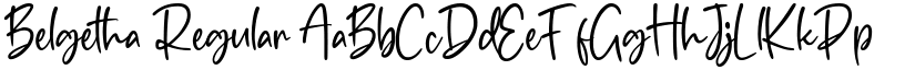 Belgetha Regular font