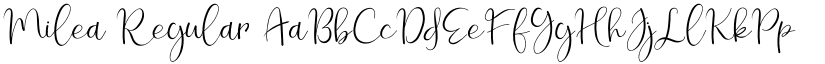 Milea Regular font