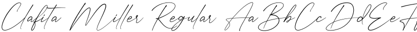 Clafita Miller Regular font