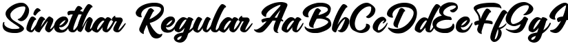 Sinethar Regular font