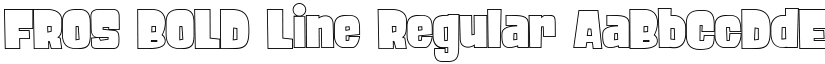 FROS BOLD Line Regular font