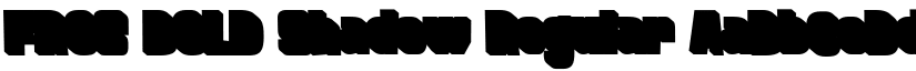 FROS BOLD Shadow Regular font