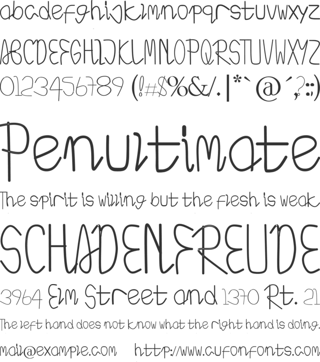 Braveheart font preview