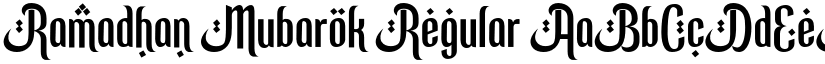 Ramadhan Mubarok Regular font