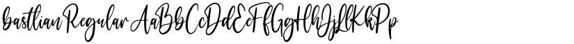 bastlian Regular font