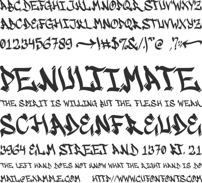 Bigwogs GT font preview
