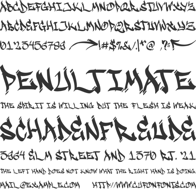 Waxedtown GT font preview