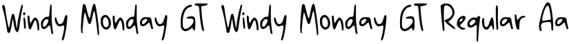 Windy Monday GT font download