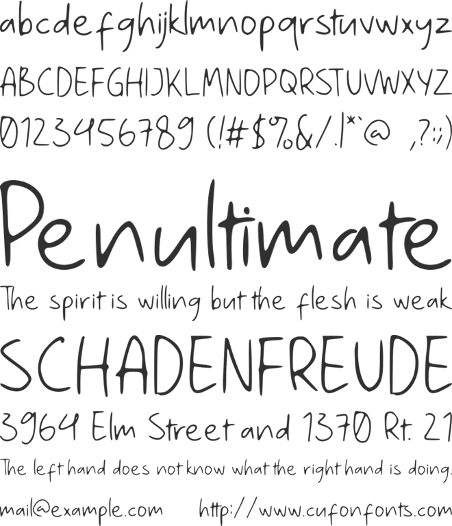 Saturday Party GT font preview