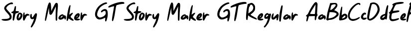 Story Maker GT font download