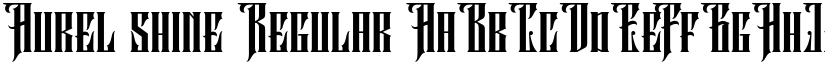 Aurel shine Regular font