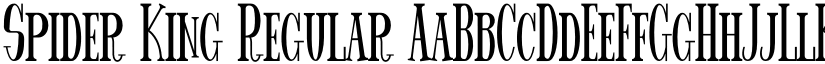 Spider King font download