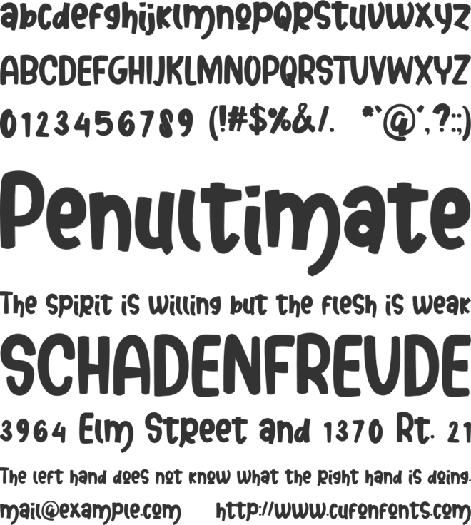 Senoya Bright font preview