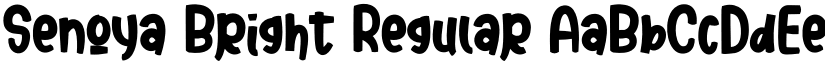 Senoya Bright Regular font