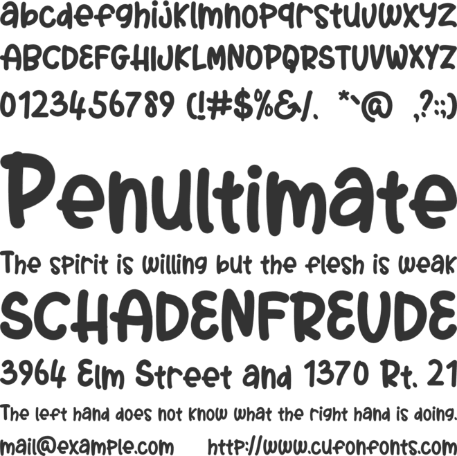 Audrey Kids font preview