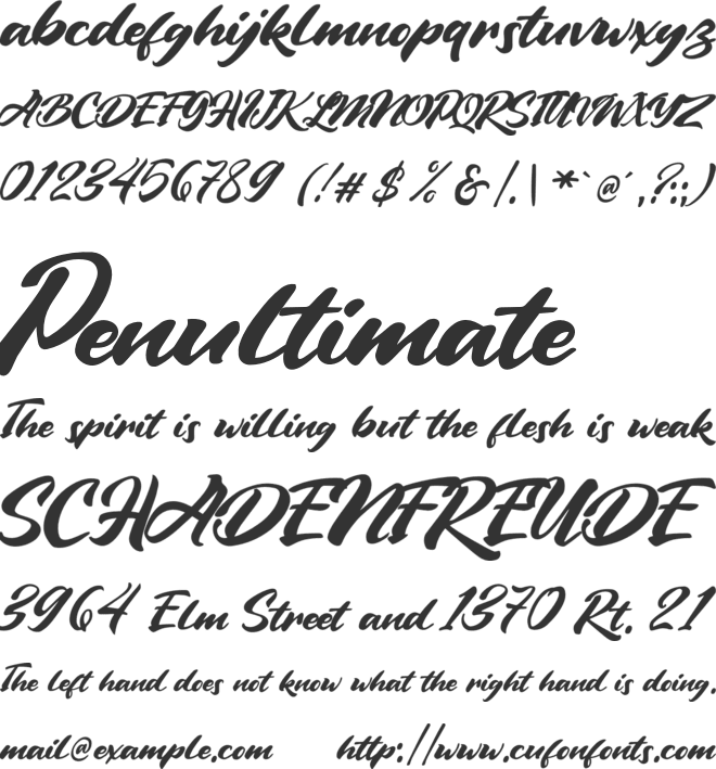 Vintage Style font preview