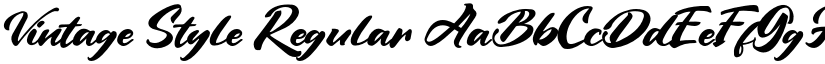Vintage Style Regular font