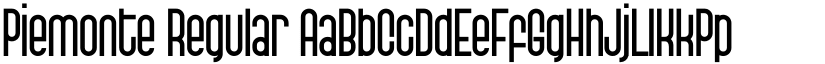Piemonte Regular font