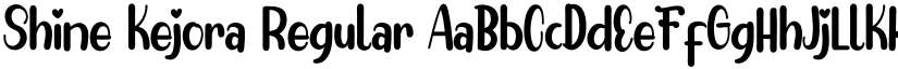 Shine Kejora Regular font