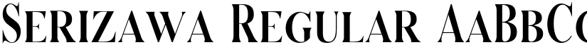 Serizawa Regular font