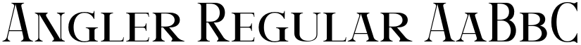 Angler Regular font