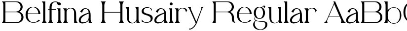 Belfina Husairy Regular font