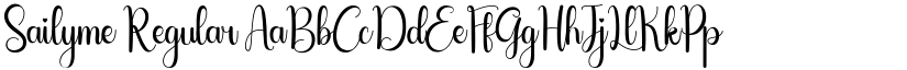 Sailyme Regular font