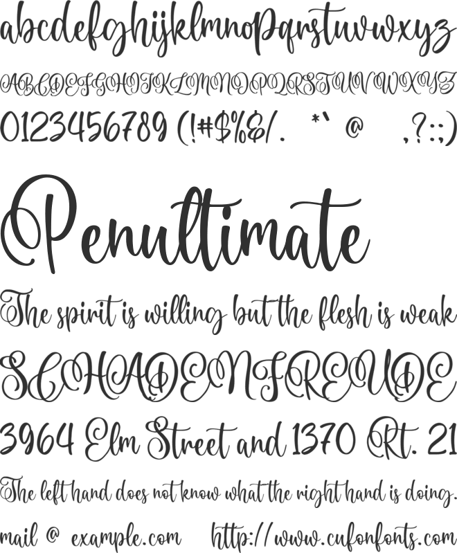 Happy People font preview