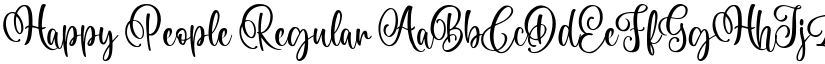 Happy People Regular font