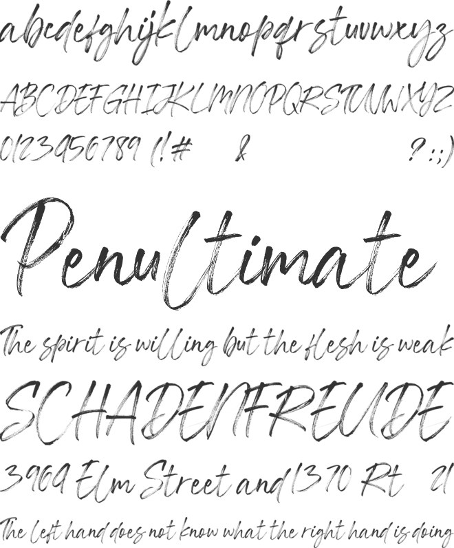 Southwell font preview