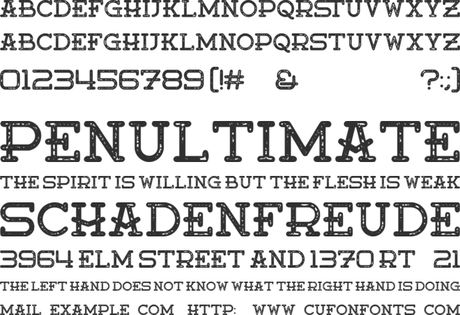 Moanster font preview