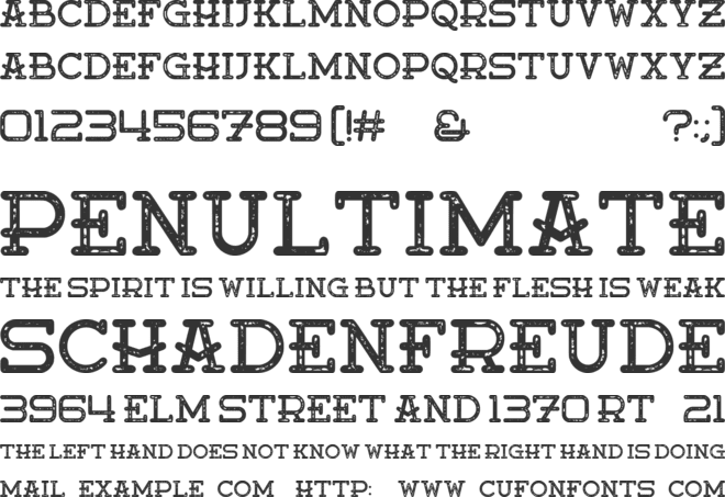 Moanster font preview