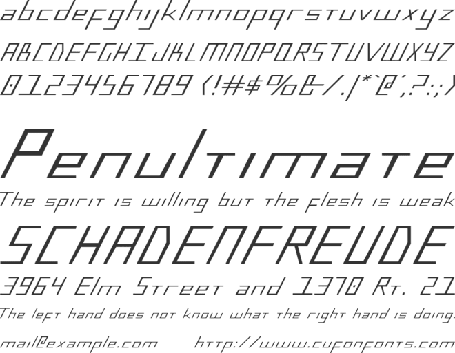 Blue July font preview