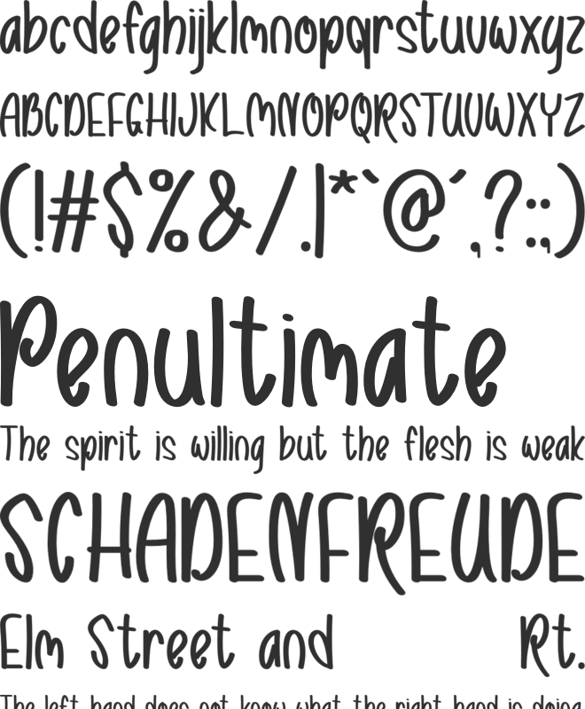 Love Rysma font preview