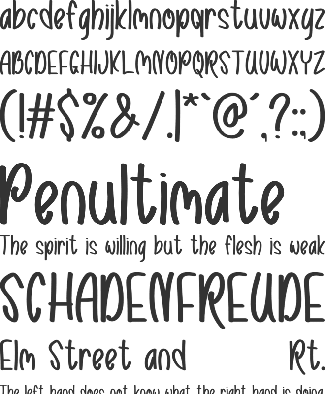 Love Rysma font preview