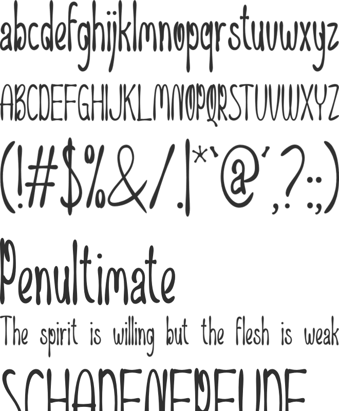 Hay Monster font preview