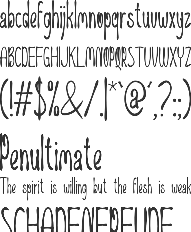 Hay Monster font preview
