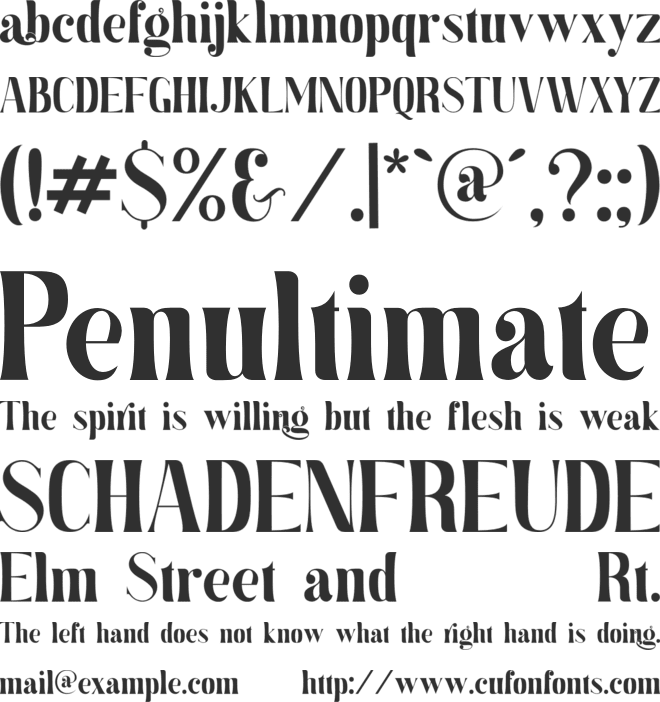 Gungaly font preview