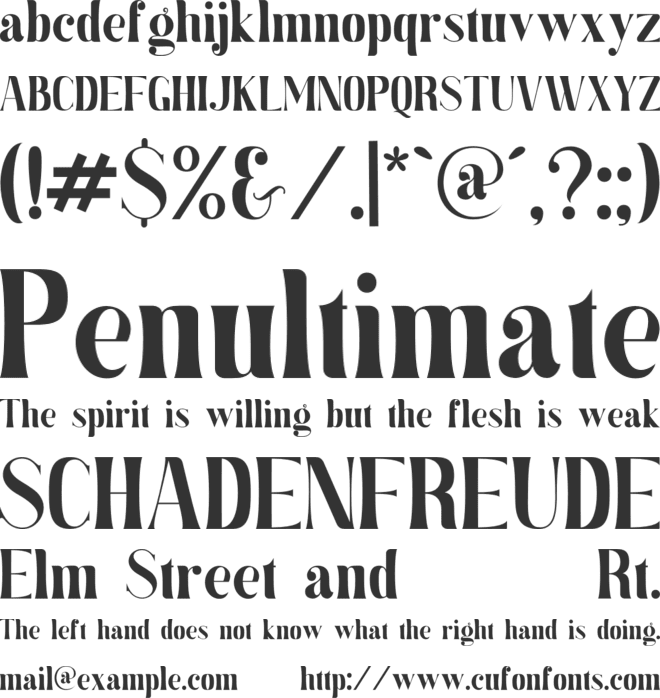 Gungaly font preview