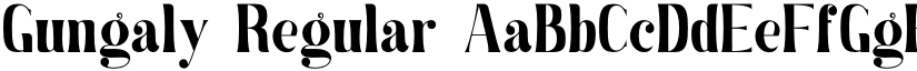 Gungaly Regular font
