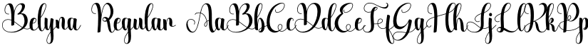 Belyna font download