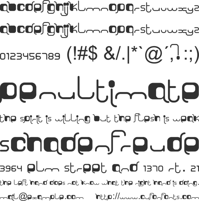 Sorry Luthi font preview