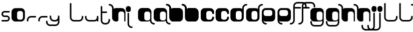 Sorry Luthi font
