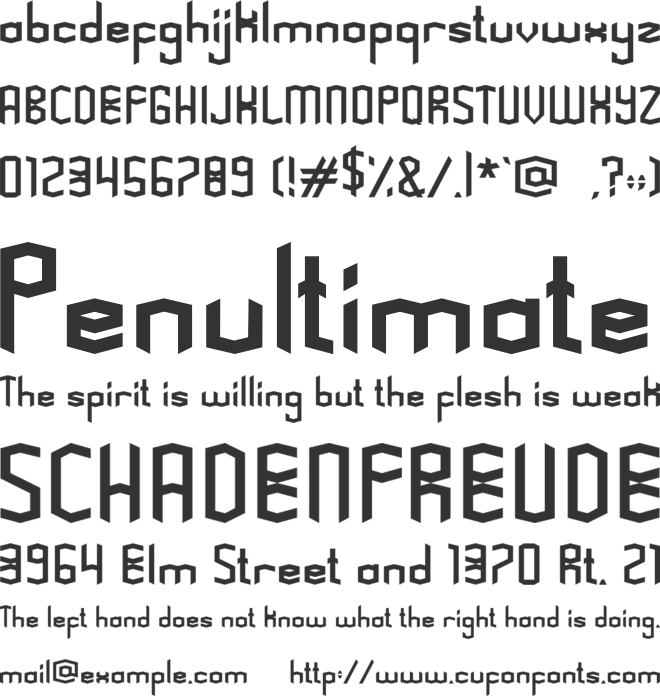 Kogapunk font preview