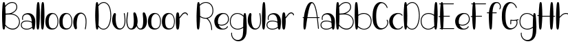 Balloon Duwoor Regular font