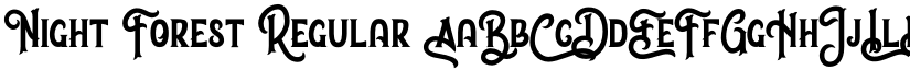 Night Forest Regular font