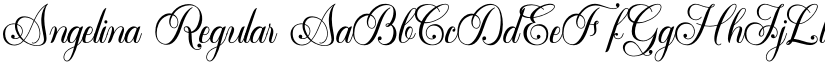 Angelina Regular font